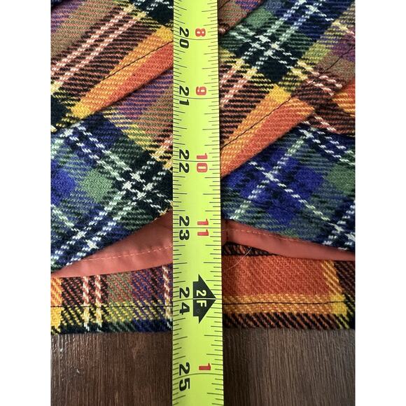 PLENTY BY TRACY REESE Anthropologie Wool Blend Layered Plaid Skirt - Picture 12 of 12